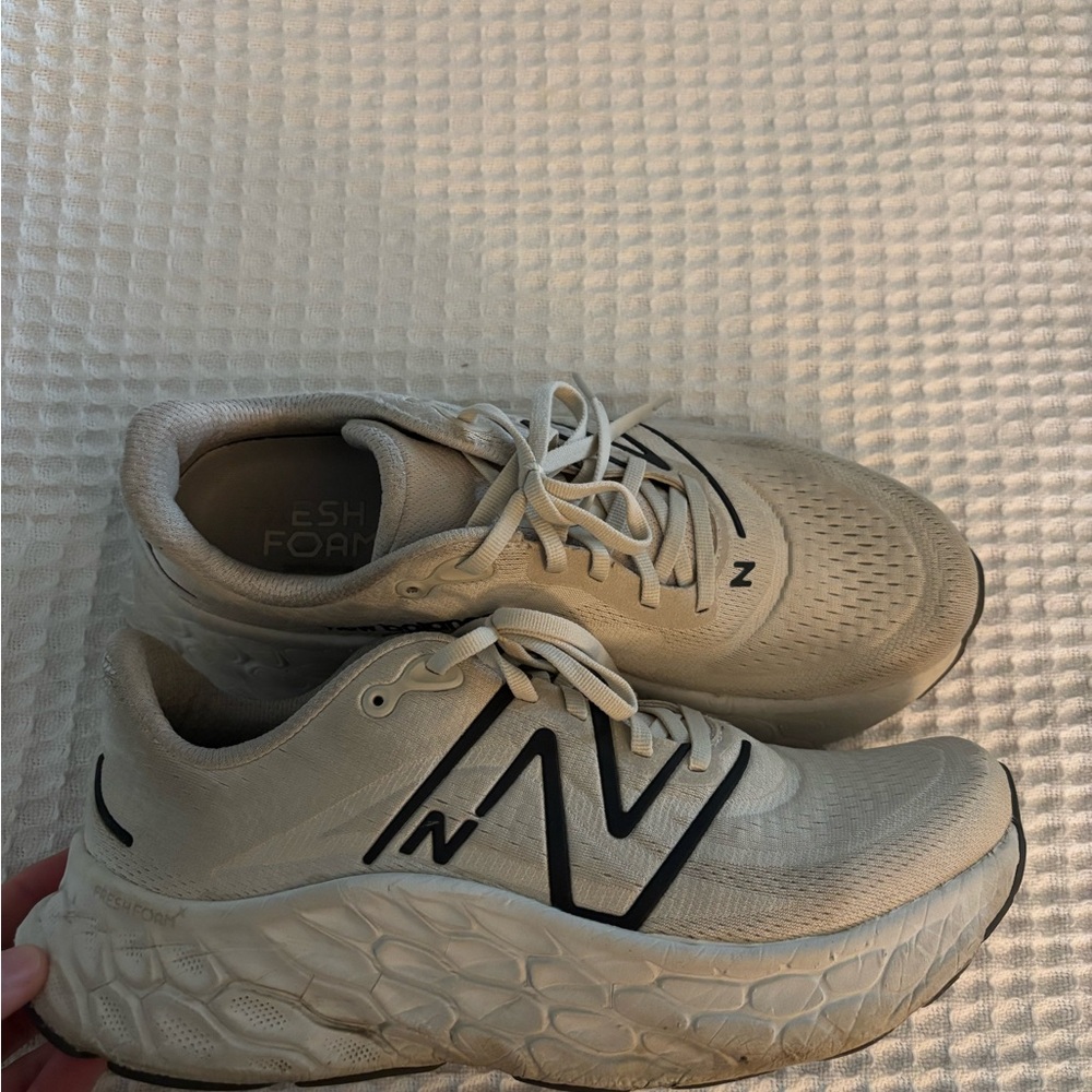 New Balance Cream Athletic Sneakers fresh foam